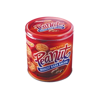 image-074 Biskitop Single Round Tin Peanut - Image 1